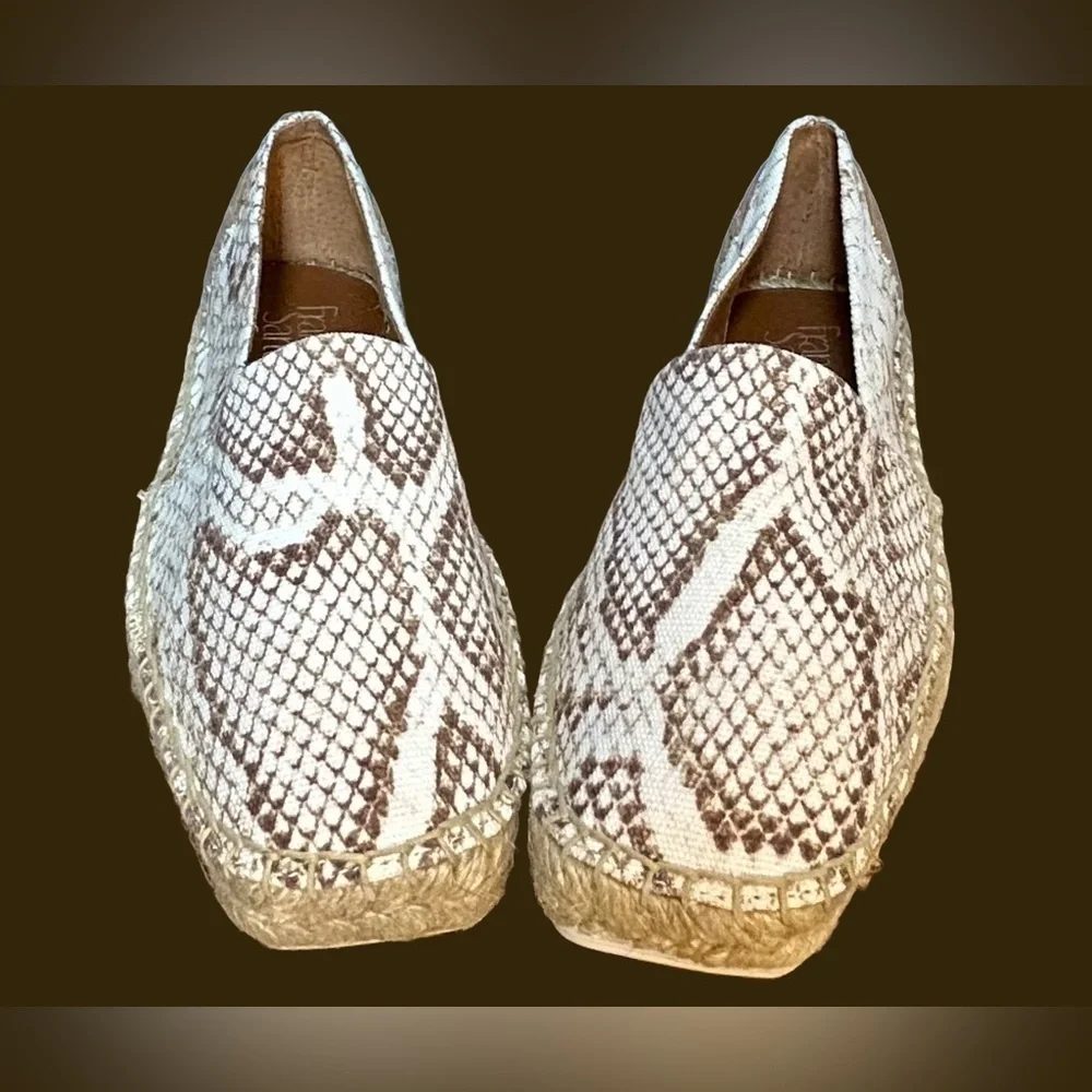 NIB Franco Sarto Slip-On Kenna Espadrilles in Natural, Size 7M